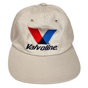 Valvoline Celebrating Our Success Embroidered Hat Cap Stretch Fit L Beige Cotton